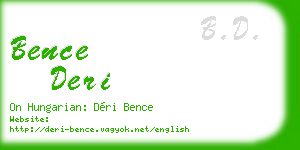 bence deri business card